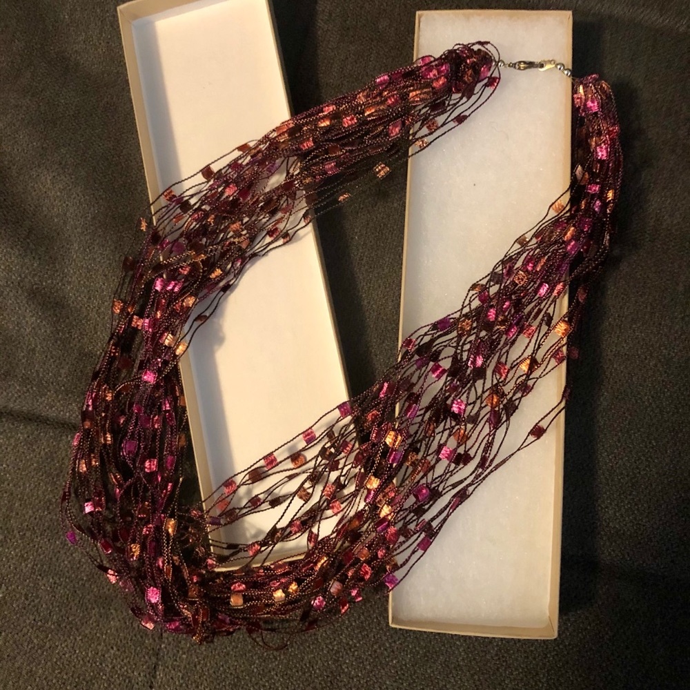 Fabric handmade necklace